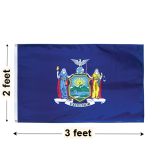 2'x3' New York Nylon Outdoor Flag